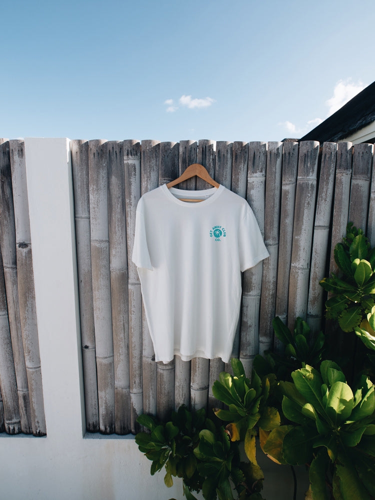 ICON T-Shirt - Surf White / TURQUOISE