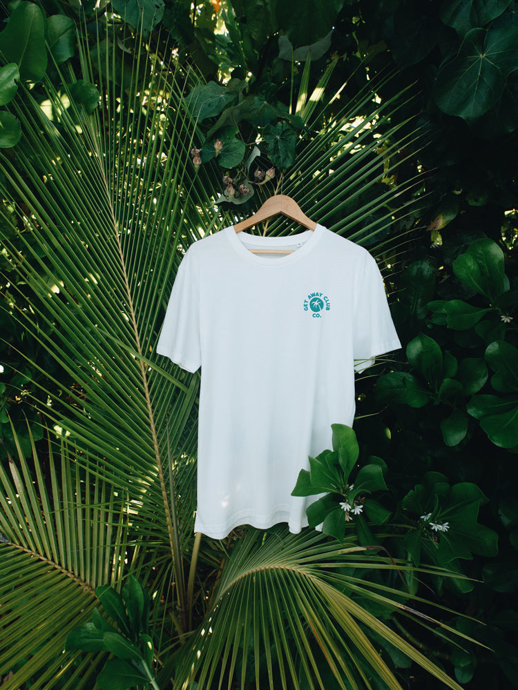ICON T-Shirt - Surf White / TURQUOISE